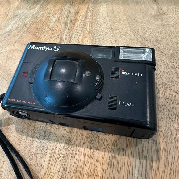 Mamiya U 35mm Point & Shoot Film Camera f/2.8 Lens Black Untested - Picture 3 of 14